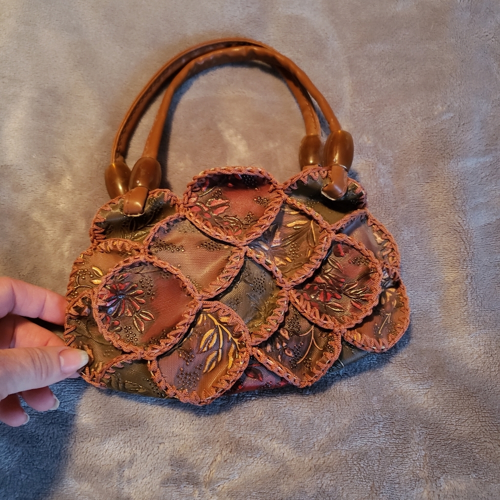 Hand made purse leather